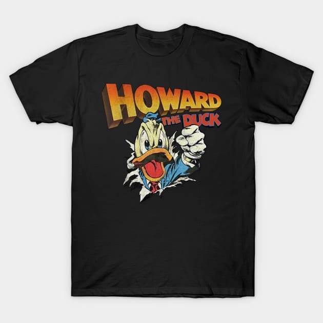 Howard The Duck Tear T-Shirt by Alema Art